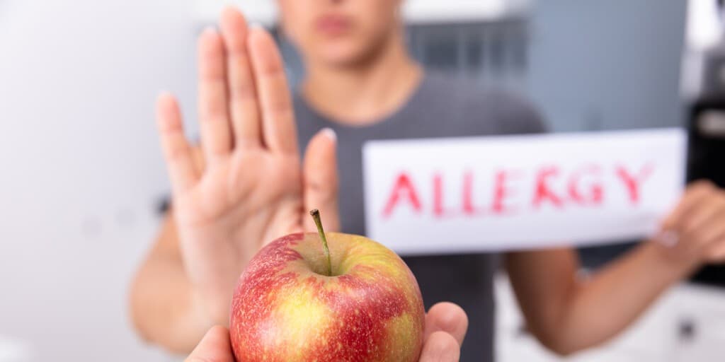 alergia na jabłka
